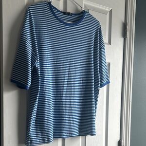 Blue Striped Women’s T- Shirt